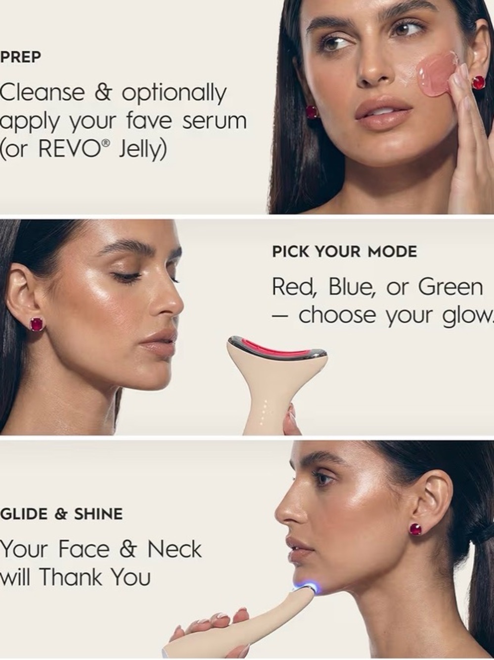 โจ๐งโโ๏ธ NWT REVO GENIE 3-IN-1 FACE & NECK MASSAGER ๐งโโ๏ธโจ - Picture 7 of 9